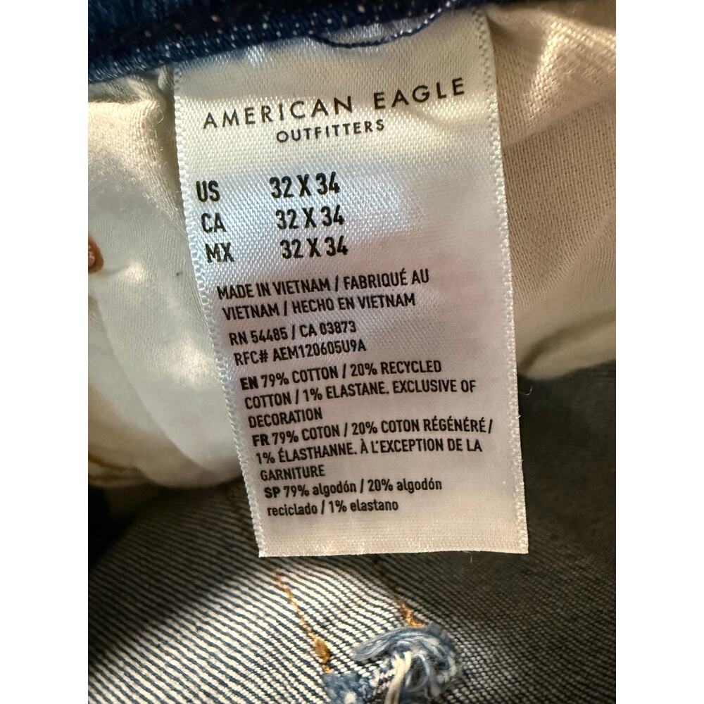 American Eagle AirFlex+ Athletic Fit Jean, Medium Indigo, Men's Size 32x34, NWT - Picture 8 of 10